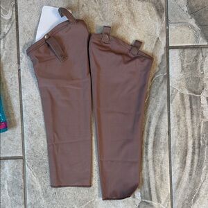 Brown Arm Shapers with Snap Tabs - Women’s Compression Sliders